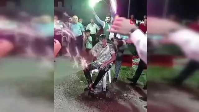 Damadın kardeşine düğünde işkence gibi eğlence