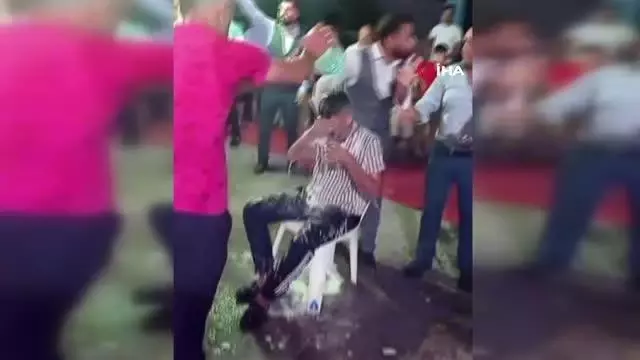 Damadın kardeşine düğünde işkence gibi eğlence