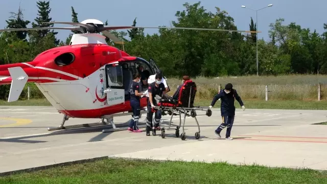 Son dakika haberleri | Düşerek yaralanan yaşlı adam ambulans helikopterle hastaneye sevk edildi
