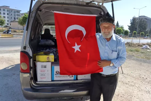 'Elmacı Dede' Suriye'deki yetimleri sevindirmek için yola çıktı