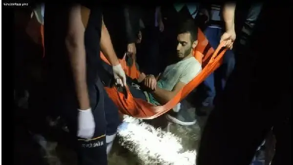 GÖLET KENARINDA BATAKLIĞA SAPLANDI, 4 SAATTE KURTARILDI