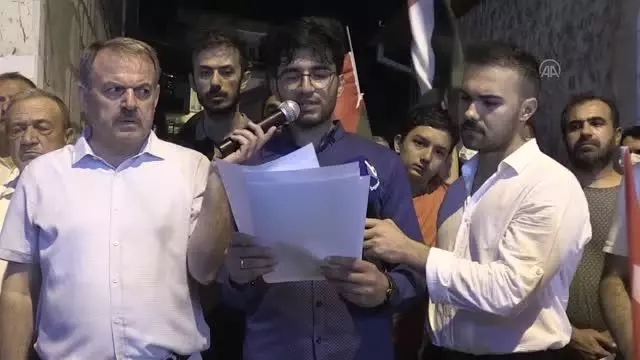 HATAY/OSMANİYE - Fanatik Yahudilerin Mescid'i Aksa'ya saldırıları protesto edildi
