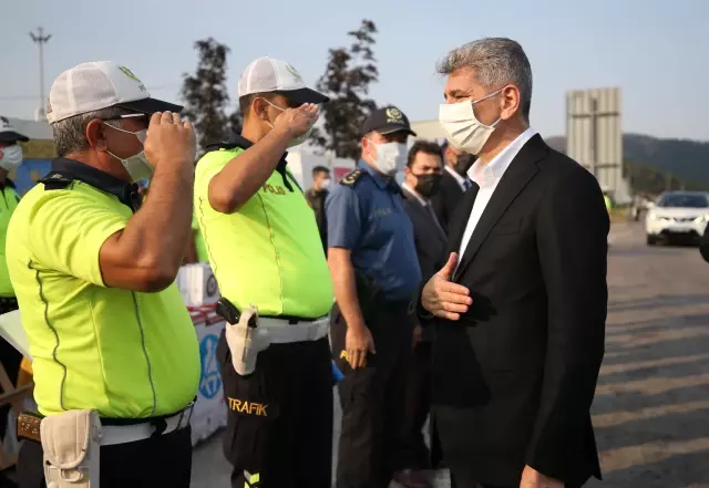 BALIKESİR / BURSA - İçişleri Bakan Yardımcısı İnce, trafik denetimlerine katıldı
