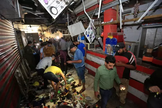 Irak'ın başkenti Bağdat'taki halk pazarında patlama: 22 ölü
