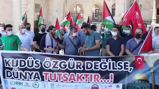 AFYONKARAHİSAR - Mescid-i Aksa'ya yapılan baskına tepki