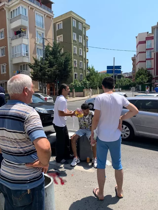 Kartal'da yaralı motosiklet sürücüsünün isyanı: 'O videoyu bana da gönder'