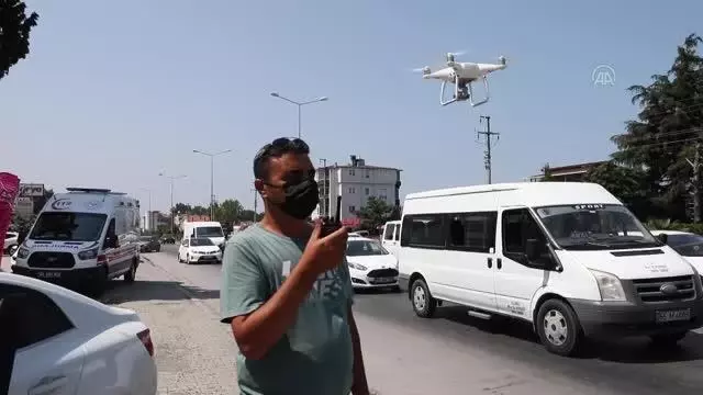 Kurban Bayramı öncesi drone ile trafik denetimi