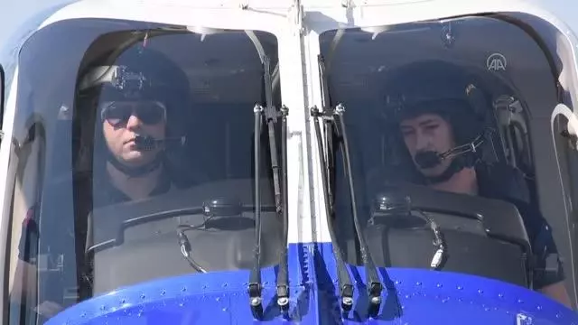 Kurban Bayramı öncesinde havadan ve karadan trafik denetimi yapıldı Kurban Bayramı öncesinde havadan ve karadan trafik denetimi yapıldı