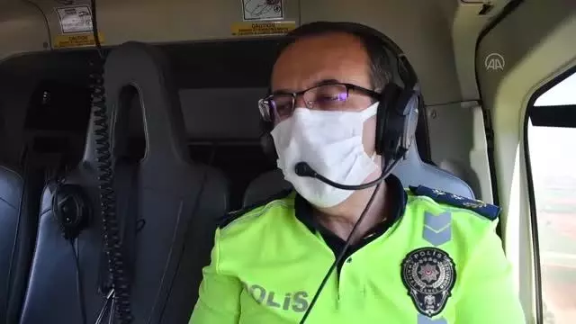 Kurban Bayramı öncesinde havadan ve karadan trafik denetimi yapıldı