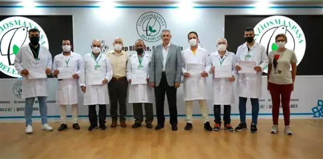 Kurbanda kesim yapacak kasaplar sertifikalarını aldı