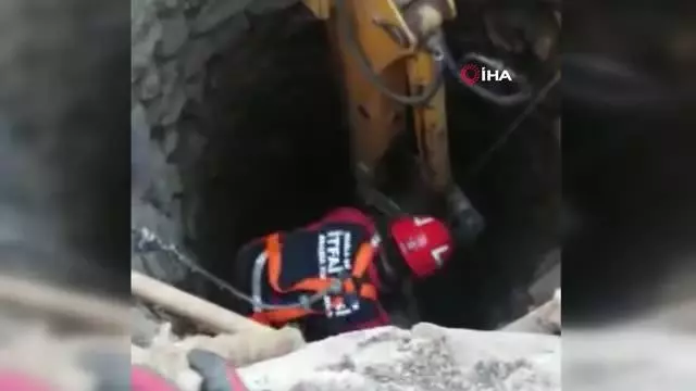 Kurbanlık dana kuyuya düştü