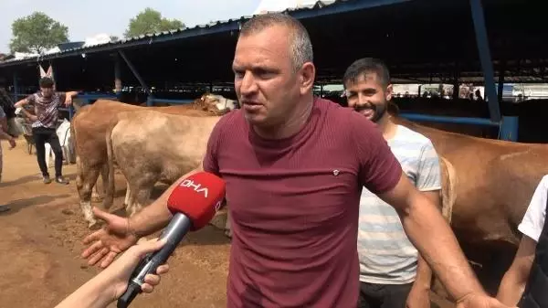 KURBANLIK PAZARLIĞI SIRASINDA KOLU ÇATLADI