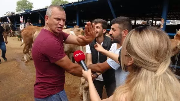 KURBANLIK PAZARLIĞI SIRASINDA KOLU ÇATLADI