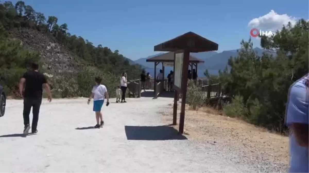 Marmaris'e gelmeden fotoğraf molası verdiler