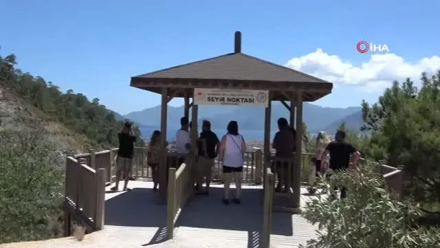 Marmaris'e gelmeden fotoğraf molası verdiler