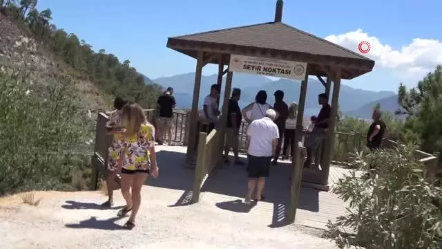 Marmaris'e gelmeden fotoğraf molası verdiler