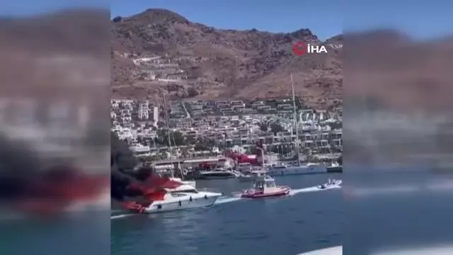 Milyon dolarlık yat küle döndü