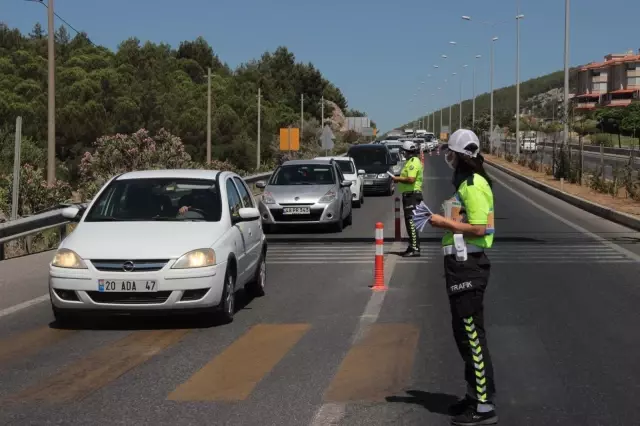 Muğla'da havadan trafik denetimi yapıldı
