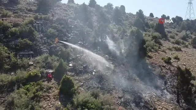 Ormanlık alanda çıkan yangın kontrol altına alındı