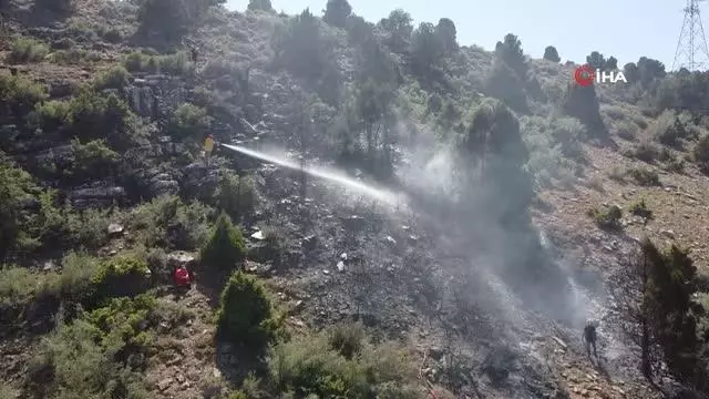 Ormanlık alanda çıkan yangın kontrol altına alındı