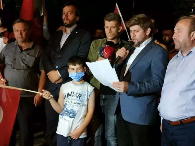 Sivil toplum kuruluşlarından İsrail Büyükelçiliği önünde protesto