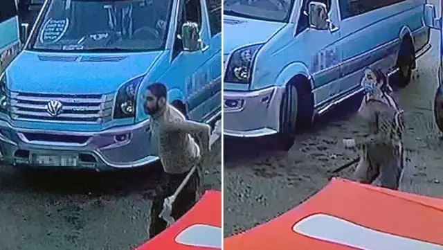 Minibüs şoförü, kural tanımaz yolcudan canını zor kurtardı! O anlar kamerada Minibüs şoförü, kural tanımaz yolcudan canını zor kurtardı! O anlar kamerada