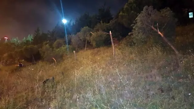TEM Otoyolu'nda kontrolden çıkarak ağaçlık alana dalan otomobil takla attı: 1 yaralı