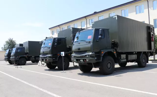 Türkiye'den Gürcistan ordusuna teknik servis araçları desteği Türkiye'den Gürcistan ordusuna teknik servis araçları desteği