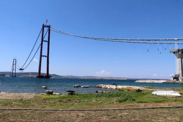 1915 ÇANAKKALE KÖPRÜSÜ'NDE İLK MEGA TABLİYE BLOK MONTAJI YAPILDI