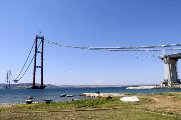 1915 ÇANAKKALE KÖPRÜSÜ'NDE İLK MEGA TABLİYE BLOK MONTAJI YAPILDI