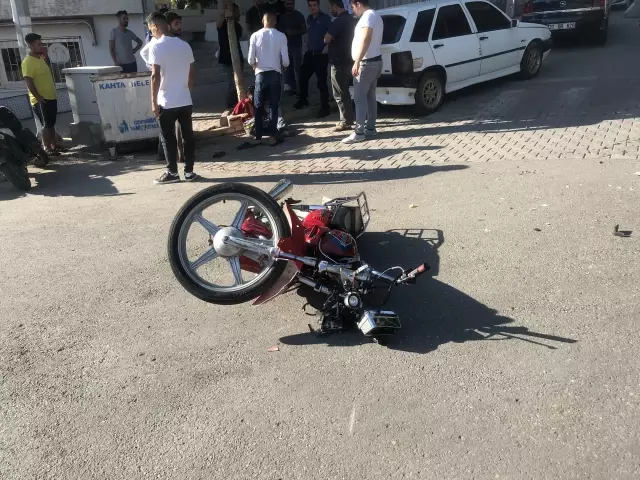 Adıyaman'da otomobil ile motosiklet çarpıştı: 1 yaralı Adıyaman'da otomobil ile motosiklet çarpıştı: 1 yaralı