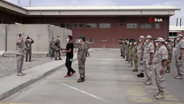 Afganistan'daki Türk askeri bayrama görev başında girdi