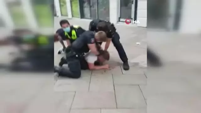 Almanya'daki polis şiddeti George Floyd'u akıllara getirdi