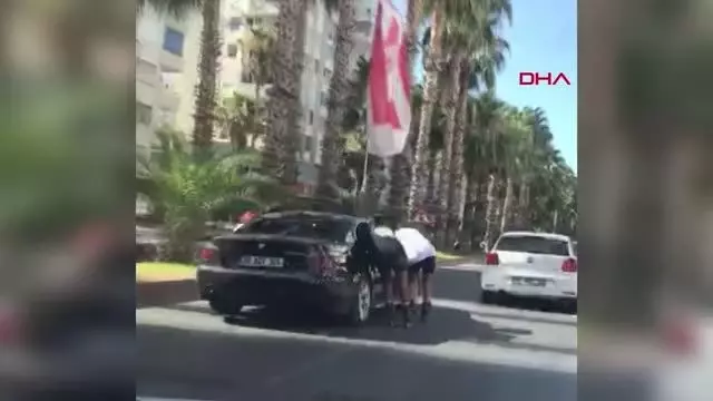 ANTALYA'DA PATENCİLERİN TEHLİKELİ YOLCULUĞU