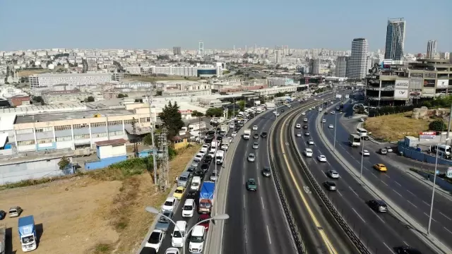 Avcılar E-5'te kurban yoğunluğu drone ile görüntülendi