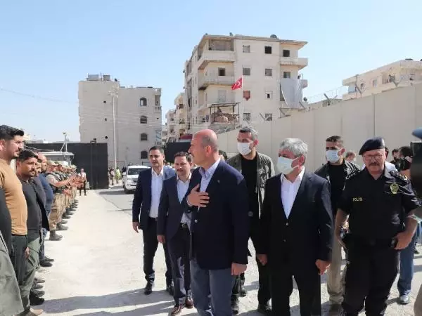 Son dakika haberi | Bakan Soylu, Afrin'de ziyaretlerde bulundu