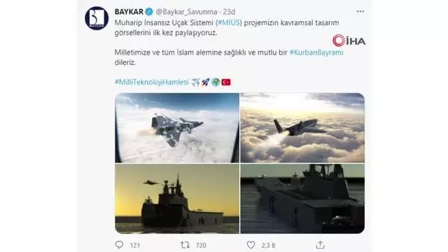 Baykar Savunma'dan Muharip İnsansız Uçak sistemi
