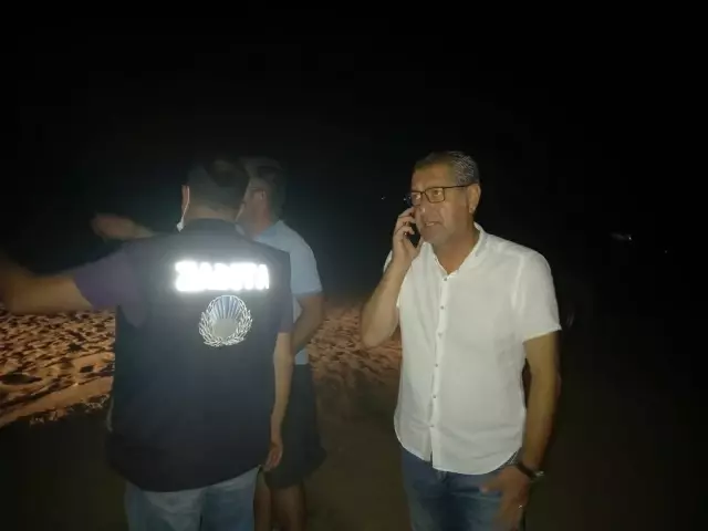Bozcaada'da zıpkınla balık avlamak için denize giren kişi kayboldu