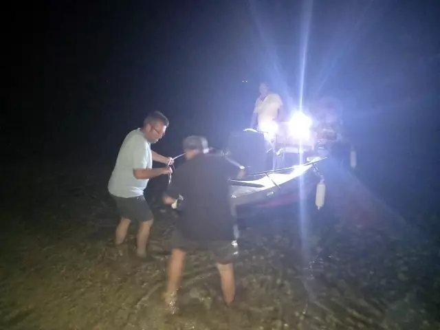 Bozcaada'da zıpkınla balık avlamak için denize giren kişi kayboldu