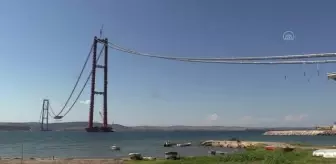 Hercules: ÇANAKKALE - '1915 Çanakkale Köprüsü'nün tabliye montaj çalışmaları devam ediyor Hercules: ÇANAKKALE - '1915 Çanakkale Köprüsü'nün tabliye montaj çalışmaları devam ediyor