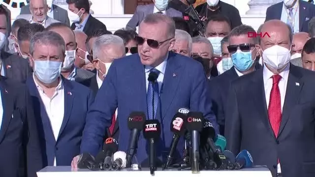 Son dakika haberi | Cumhurbaşkanı Erdoğan: Biz artık Kuzey Güney demek istemiyoruz. Artık Kıbrıs Türkü diyoruz