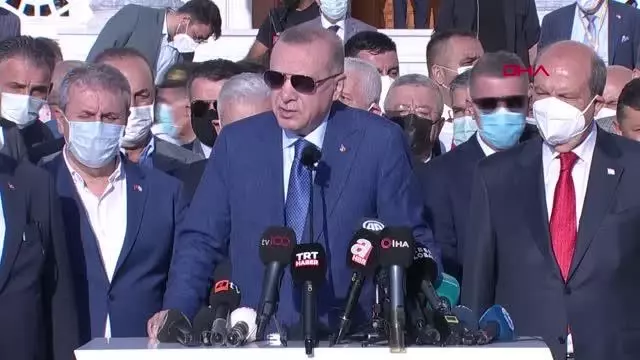 Son dakika haberi | Cumhurbaşkanı Erdoğan: Biz artık Kuzey Güney demek istemiyoruz. Artık Kıbrıs Türkü diyoruz