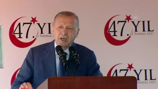 Son dakika haberi! Cumhurbaşkanı Erdoğan: '(Kıbrıs meselesi) Ne dışarıdan verilen mesajların ne de içeriden yürütülen girişimlerin, nazarımızda boş teneke gürültüsünden...