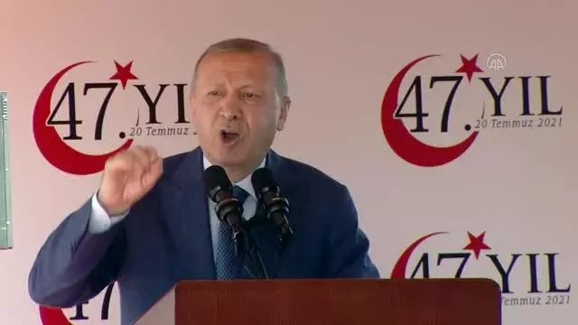 Son dakika haberi! Cumhurbaşkanı Erdoğan: '(Kıbrıs meselesi) Ne dışarıdan verilen mesajların ne de içeriden yürütülen girişimlerin, nazarımızda boş teneke gürültüsünden...