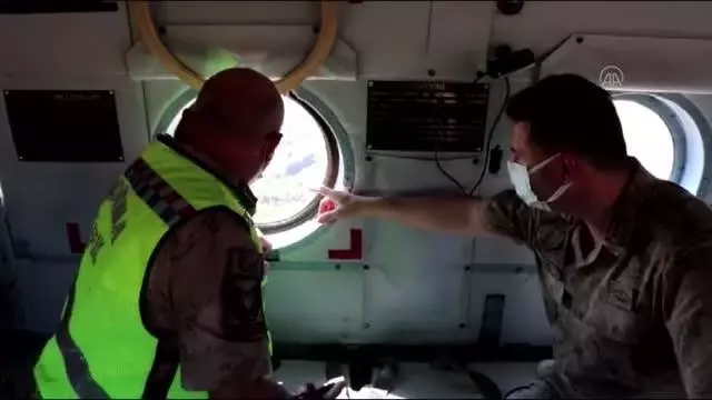 DİYARBAKIR - Jandarma, helikopter destekli denetim yaptı