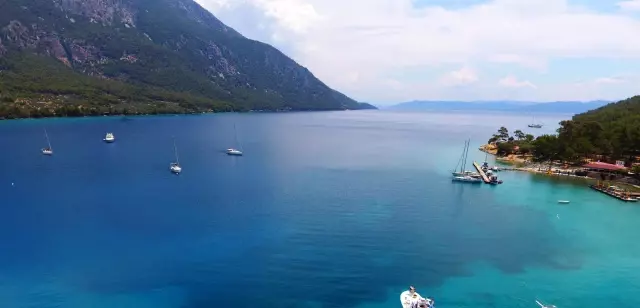 El değmemiş koyların 'milyon dolarlık' misafirleri denizlere renk kattı