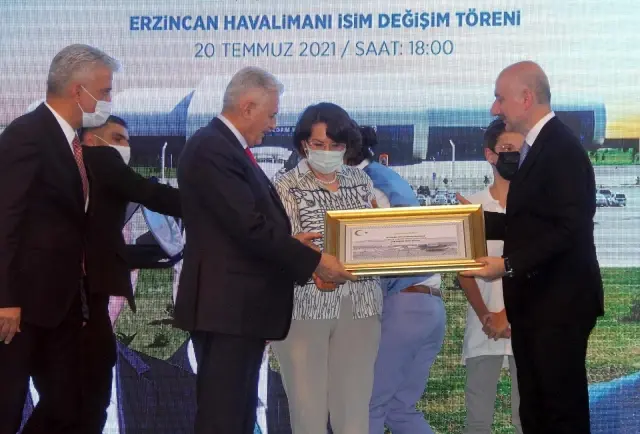 Erzincan Yıldırım Akbulut Havalimanı'nda isim değişikliği töreni