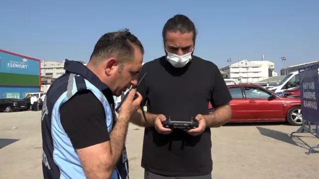 Esenyurt'ta drone'lu kaçak kesim denetimi