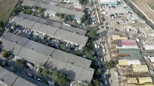 Esenyurt'ta drone'lu kaçak kesim denetimi