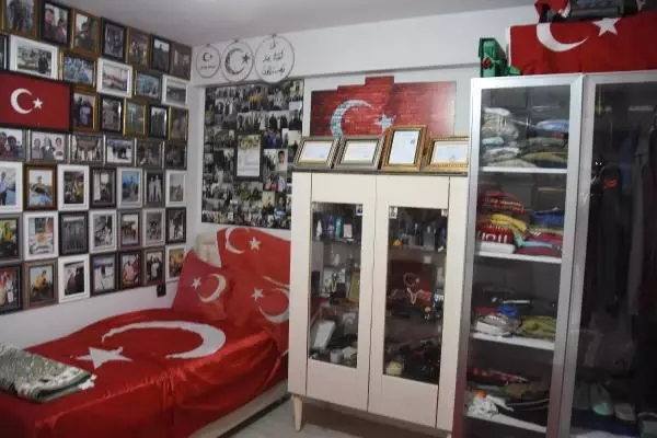 GARA ŞEHİDİ OĞLUNUN ANISINI, ODASINDA YAŞATIYOR
